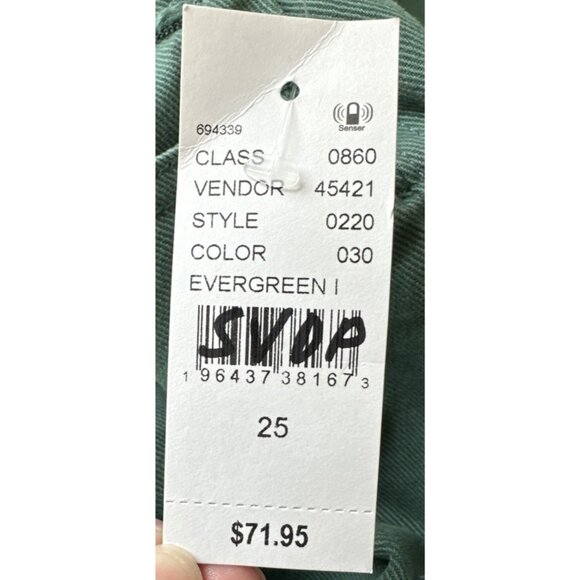 Pacsun Denim Bib Overalls Junior 25 Green Bell Bottom Flare Boho Coachella Rare - Picture 10 of 13